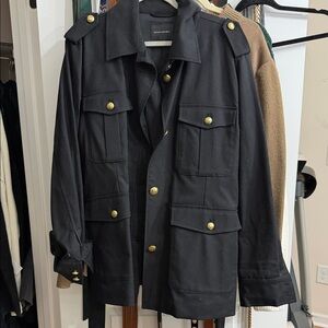 Banana Republic Dark Jacket with Gold Accents